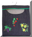 Cool Creations: Denim bag for storing clothes pegs (fruit)